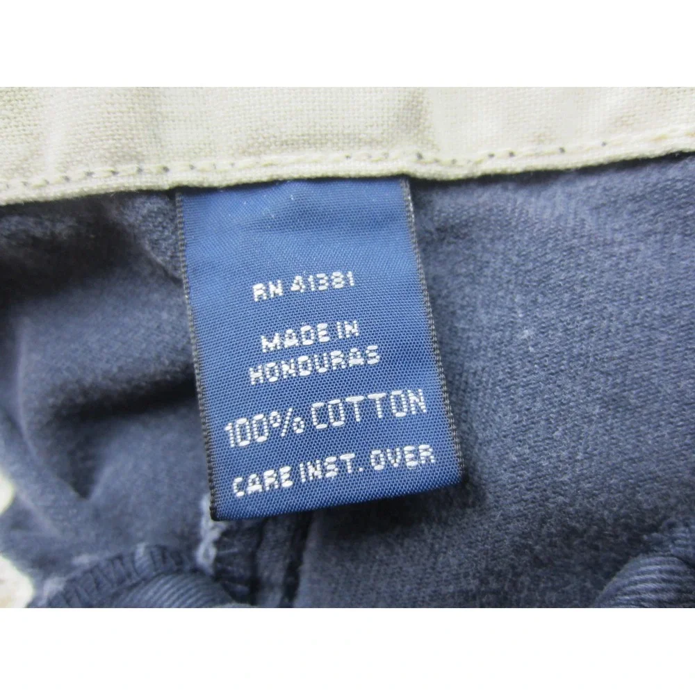 Polo Ralph Lauren Mens Navy Blue Pleated Chino Shorts 100% Cotton Size 36